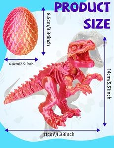 2-mảnh thiết lập 3D in đông lạnh khủng long trứng bộ xương linh hoạt khớp nối khớp nhựa động vật thần tài đồ chơi giáo dục jinccai - Product Image 2