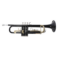 Trumpet Bb Brass Instrument Standard Set for Beginners Band Professional Performance Black