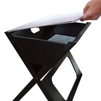 Barbecues au charbon de bois pliables de haute qualité, luxueux, entièrement en acier inoxydable, en forme de X, pour une utilisation à la maison et en extérieur