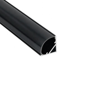 Profilo in Alluminio LED a 90 Gradi Nero per Estrusione, Canale per Profilo LED, Profilo in Alluminio per Illuminazione di Mobili - Product Image 1