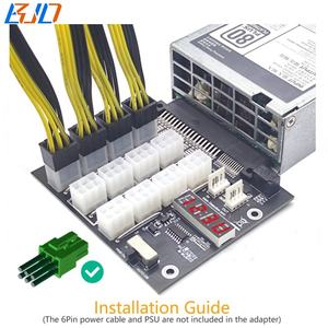 12*12V pci-e 6pin connettore adattatore per scheda di alimentazione del Server Breakout per DELL 750W 1100W 1600W 2000W 2400W PSU in magazzino - Product Image 6