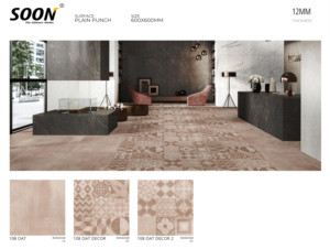 Carreaux de porcelaine vitrifiés à haute brillance 600X600 MM pour carreaux de sol de décoration de chambre et de salon - Product Image 2