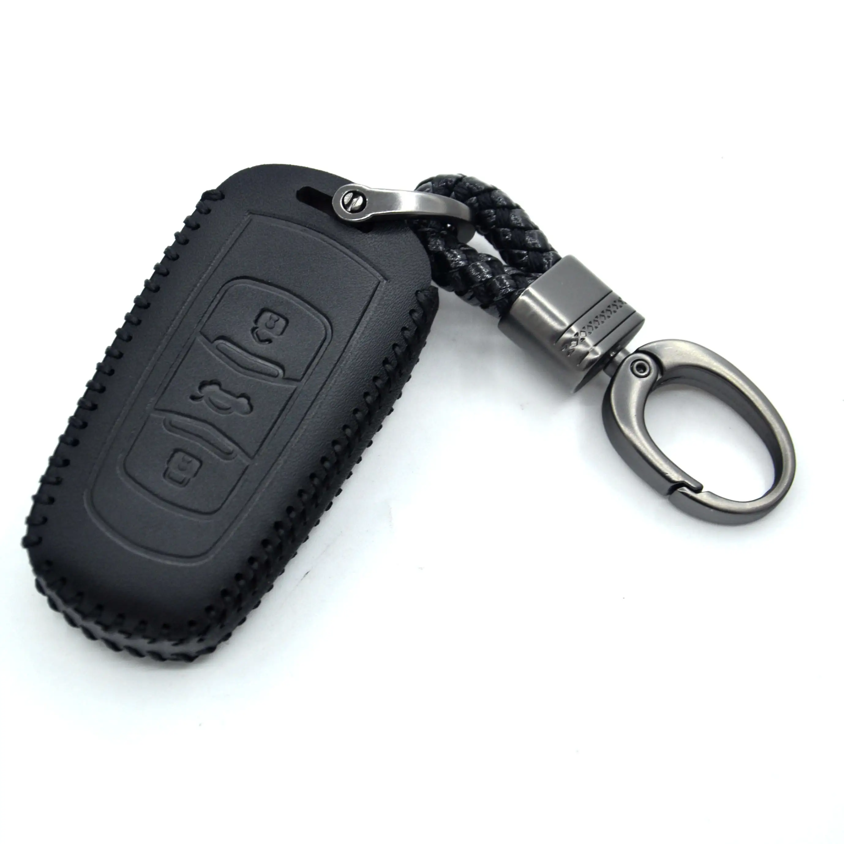 Wholesale Genuine Leather Car Automobile Car Key Case Cover Bag For Vision