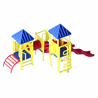 Mini toboggan de parc extérieur en plastique, modèle miniature de terrain de jeu pour enfants, modèle de table à sable, matériaux de décoration DIY