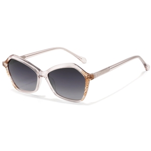 Gafas de sol tipo ojo de gato para mujer, lentes degradadas con montura completa, ligeras, estilo informal, para adultos - Product Image 1