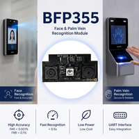 Module biométrique multimodal BFP355 pour la reconnaissance de la vitalité, du visage et des veines de la paume, capteur alimenté par USB avec écran LCD pour contrôle d'accès