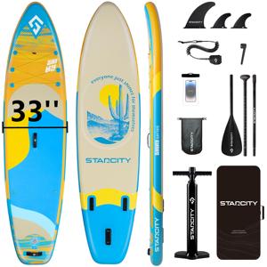 PF สินค้ามาใหม่จากโรงงานโดยตรง ดรอปชิปปิ้ง ซัพบอร์ด 11'*33''*6'' เซิร์ฟบอร์ดตกปลาแบบเป่าลม พร้อมไม้พาย SC05/5 - Product Image 1