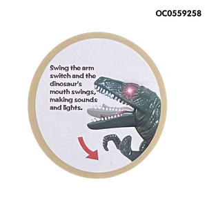 Éclairage pvc animaux sauvages dinosaures modèles jouets beaux jouets avec son de simulation - Product Image 2