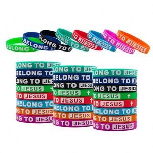 Pulsera de Silicona Ecológica de Alta Calidad con Diseño Religioso de Jesús para Eventos - Product Image 3