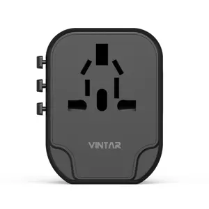 Universal Travel Adapter VINTAR International Plug Adapter With 2 USB C And 2 USB Ports Travel Essentials Power Adapter