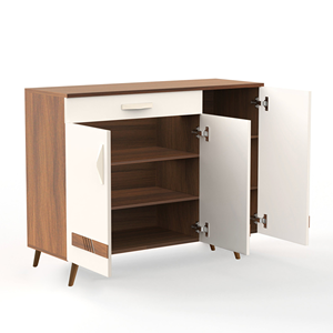 Kaspen Wooden <b>Shoe</b> <b>Rack</b> with Convertible 3 <b>Doors</b> for Living Room Dining Laundry for Outdoor Use Home Furniture - Product Image 5