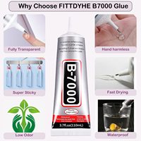 Colle transparente B7000 pour la fabrication de bijoux, 110 ml, adhésif multi-usages pour bijoux, colle pour strass sur tissu, artisanat DIY
