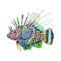 Eisenkunst Fisch Wanddekoration Nautisches Design Geburtstagsgeschenk für Wohnzimmer-Kunst
