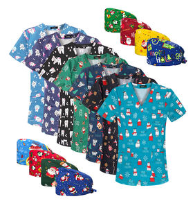 Uniformes hospitaliers élastiques pour médecins et infirmières, gommages de beauté pour les cheveux, gommages d'allaitement doux - Product Image 2