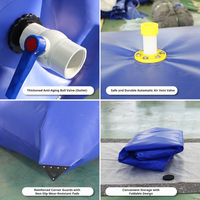 Réservoir d'eau pliable portable en forme d'oreiller, souple, grande capacité, 1000L-5000L, pour le stockage d'eau