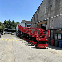 Mini Selbstfahrende Scherenhebebühne 300kg Tragfähigkeit Elektrische Hydraulische Personenhebebühne