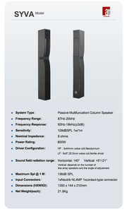 AT Sound Powerful Column <b>Speaker</b> Active Pa System With <b>Subwoofer</b> for Wedding Party Project ATSY Active Set FEATURE ATSY Combines - Product Image 3