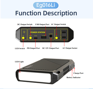 สถานีไฟฟ้าพกพา 100W 76.8Wh พร้อมเต้ารับมาตรฐานญี่ปุ่น คลื่นไซน์ปรับแต่ง สำหรับตั้งแคมป์กลางแจ้งและใช้ในกรณีฉุกเฉิน - Product Image 4