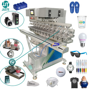 Modelo San Sale Pad Printer 12 <span class=keywords><strong>Color</strong></span>, máquina de impresión de almohadilla independiente de aluminio sanitario para gafas de sol con bombilla LED de 8 pulgadas lápiz labial - Product Image 1