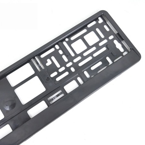 Cadre de plaque d'immatriculation de voiture européenne personnalisé, prix d'usine, cadre de plaque d'immatriculation en plastique ABS avec accessoires - Product Image 4