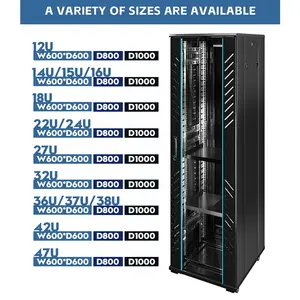 4u 6u 9u 12u rack di rete a parete 15u 18u 24u 32u 37u 42u ripiano per apparecchiature di rete