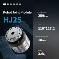 Module de joint robotique HJ25, servomoteur intégré creux à double codage, réducteur harmonique, bras robotique exosquelette, couple de 91 Nm, étanche