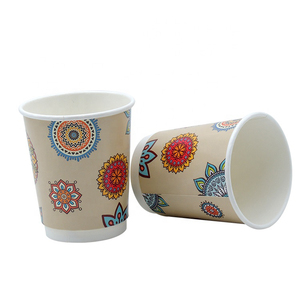 Hyde personnalisé imprimé 8oz double paroi café gobelets en papier gobelets jetables pour le vin et les boissons gazeuses - Product Image 4