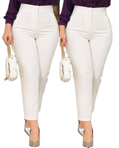 Pantalones Casuales de Cintura Alta para Mujer, Primavera y Otoño, Elegantes, para Oficina, Gran Venta - Product Image 1