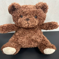Peluche d'ours personnalisée avec forme sur mesure, peluche douce entièrement personnalisable, variété de tissus en fausse fourrure, coton PP pour anniversaire