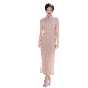Nuevo producto retro estilo joven chica fresca más tamaño cheongsam vestido moderno mujeres niñas estudiante temperamento mejorado <span class=keywords><strong>Qi</strong></span> <span class=keywords><strong>PAO</strong></span> - Product Image 1
