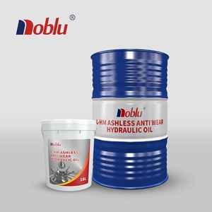 Huile hydraulique haute pression sans cendres Noblu anti-usure 68 certifiée SAE API ISO, huile de lubrification industrielle, composition de l'huile de base - Product Image 1