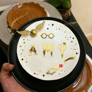 <strong>Harry</strong> Theme Birthday Acrylic <strong>Cake</strong> Topper Set for <strong>Cake</strong> <strong>Decorating</strong> and Party Supplies - Product Image 3