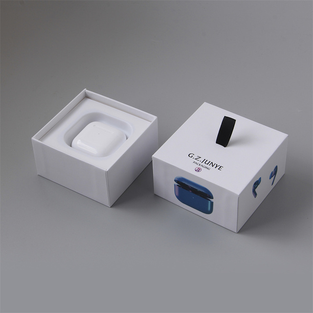 Eco Friendly Custom Logo Wireless Earbuds Earphones Cases Pro Cardboard Headphone Gift Box for Airpods Kraft Paper Package Box