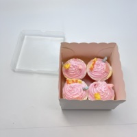 Boîte à gâteau en papier de qualité alimentaire avec fenêtre pour emballage d'anniversaire, personnalisée, imprimée, gaufrée, pelliculée mate, recyclable et biodégradable