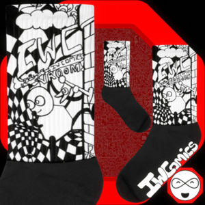 Cómics IW # Calcetines de Dibujos Animados 13 Tower Portal Adventure, Calcetines Transpirables de Punto con Lindos Bordados y Estampado Jacquard para Verano e Invierno - Product Image 1