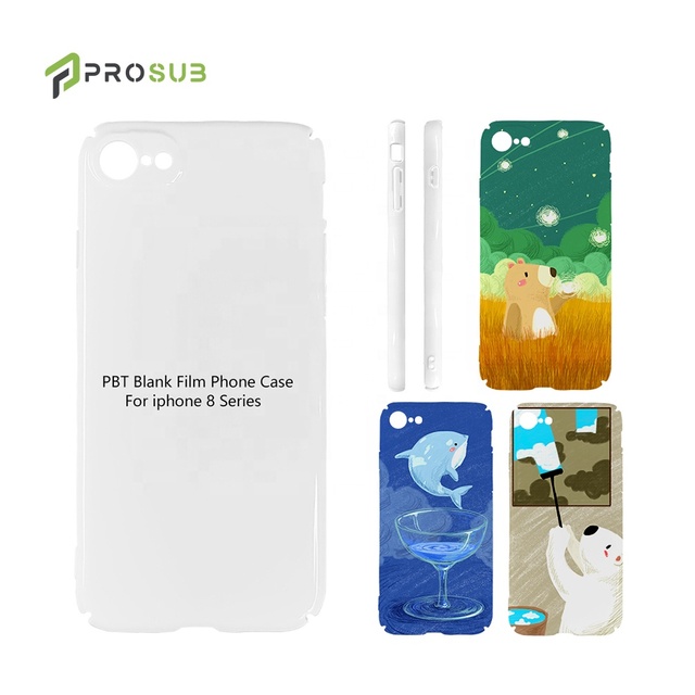 Prosub 3D PBT Sublimation Blank Mobile Cover Custom Shockproof Sublimation Cell Phone Case for Iphone 7 8 Plus