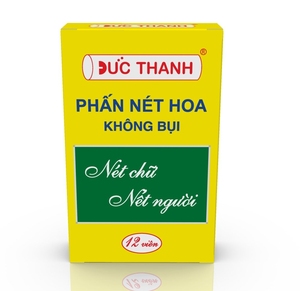 12 piezas/caja Tiza Duc Thanh sin polvo, resistente a roturas, no tóxica, para pizarra, escritura limpa, manos limpias, oferta mayorista global - Product Image 1
