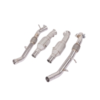 MPER Untuk Mercedes AMG GLE43 GLE350 GLE400 GLE450 W166 C292 Downpipe Baja Tahan Karat Dengan Pelindung Panas Suara Knalpot Agresif