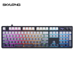 คีย์บอร์ดเกมมิ่ง <span class=keywords><strong>SKYLOONG</strong></span> GK104 ออปติคอล 8K 105 ปุ่ม เชื่อมต่อผ่าน USB-C แบบมีสาย สวิตช์ออปติคอลแบบถอดเปลี่ยนได้ พร้อมไฟ RGB และหน้าจอแสดงผล - Product Image 2