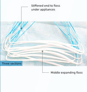 Fil dentaire bleu pour nettoyage en profondeur, pour les appareils dentaires, les ponts, les implantés, les larges espaces, l'orthodontie - Product Image 6