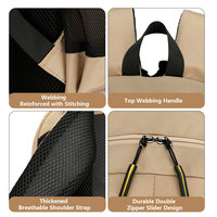 Tas Ransel Laptop Oxford Kasual Tahan Air Multi Kompartemen Ringan Ergonomis Bernapas Unisex untuk Perjalanan Sehari-hari