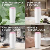 Bouteilles en plastique PE cylindriques de 120 ml fournies par l'usine pour shampooing, lotion et produits de soin des mains, gamme complète de modèles