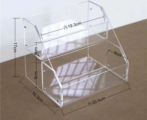 Kệ Trưng Bày Acrylic Mới, Kệ Sản Phẩm Hoàn Thiện Hàng Hóa Bằng Nước Hoa Hộp Trong Suốt Dài Trưng Bày Ba Lớp - Product Image 4