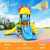 Parc d'aventure avec toboggan en acier et en plastique pour enfants et enfants, utilisation à domicile en extérieur