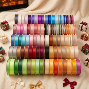 Cinta de Raso Profesional de 25 mm, 196 Colores Sólidos, para Floristería, Navidad, Graduación, Bodas, de un Fabricante con 12 Años de Experiencia - Product Image 1