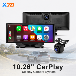XYD Waterproof Touchscreen Dash <strong>Cam</strong> HD Car DVR with GPS Split Screen Monitor Front/Rear View Mirror <strong>Reverse</strong> Backup Camera - Product Image 1