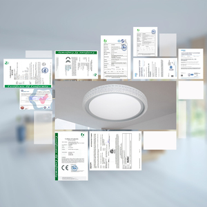 Bắc Âu thiết kế pha lê trang trí hành lang văn phòng nhà bếp tuôn ra decken leuchte lịch thi đấu trong nhà thay đổi độ sáng hiện đại dẫn ánh sáng Trần - Product Image 4