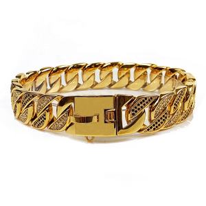 Cadena de metal cubana de acero inoxidable personalizada, <span class=keywords><strong>collar</strong></span> para perro de diseño con bandera estadounidense, 2020 - Product Image 4