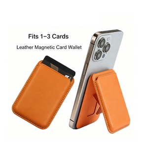 Cartera Magnética Plegable para iPhone, con Soporte, de Cuero Delgado, para Tarjetas de Identificación e IC, Costuras Finas, Varios Tonos, para la Parte Trasera del Teléfono - Product Image 5