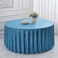 Nappe Ronde en Velours Épais de Luxe, Jupe de Table Plissée Élégante, Housse de Table en Velours Premium pour Hôtels, Mariages et Décoration de Fêtes à Domicile